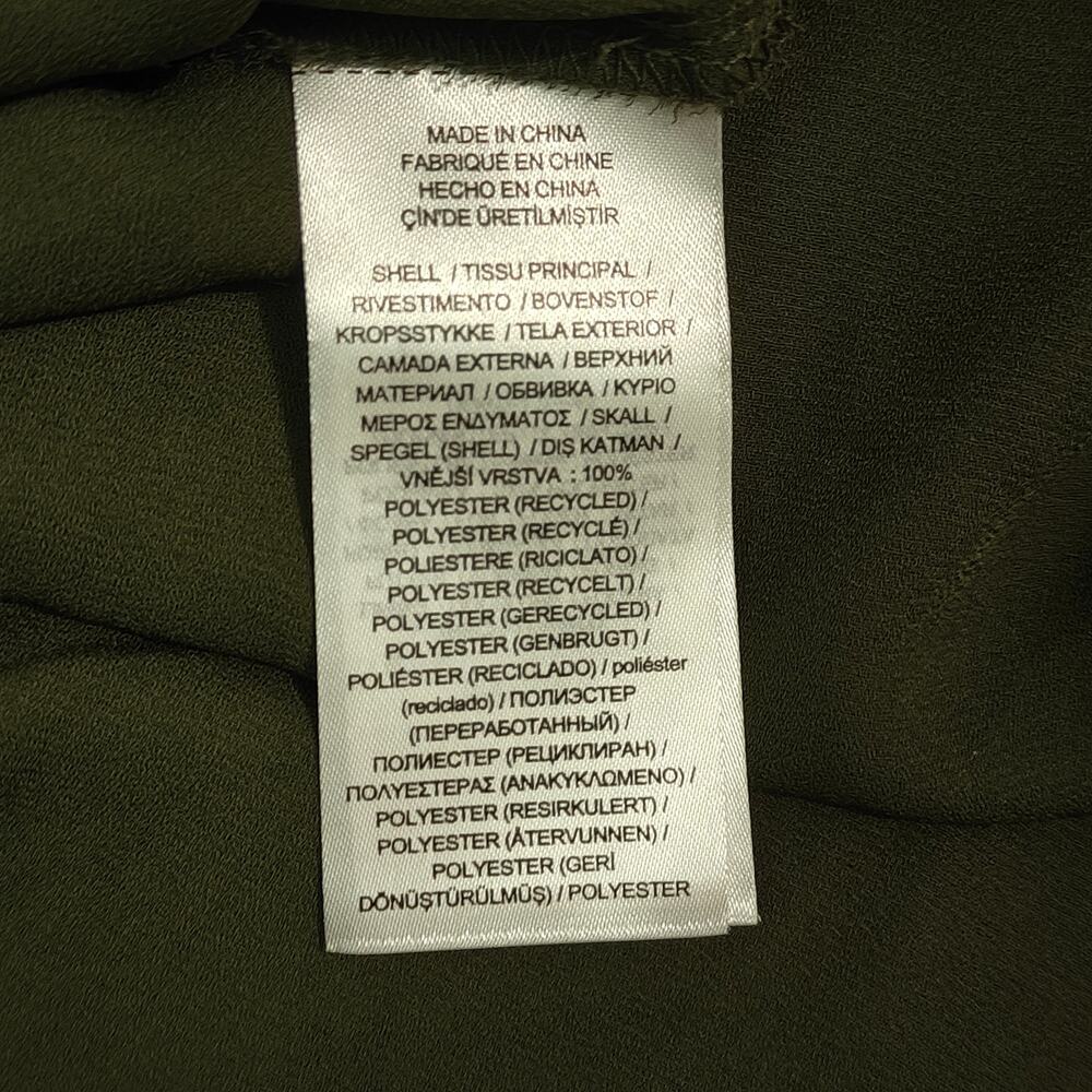 Ralph Lauren Green Zebra Print Chiffon Gown Womens 12 - Picture 4 of 5